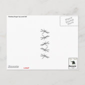 "Dewdrop Dragon" Postkarte (Rückseite)