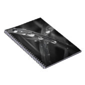 Dewdrop Grass Blade Macro Notebook Notizblock (Rechte Seite)