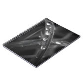Dewdrop Grass Blade Macro Notebook Notizblock (Linke Seite)
