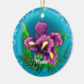Dewdrop Iris Keramikornament (Links)
