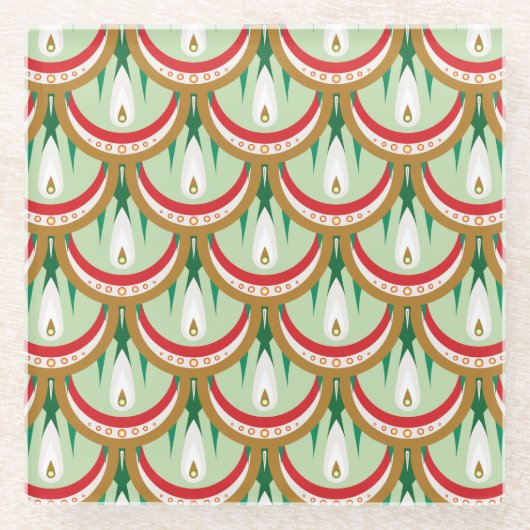 Dewdrop Scales Glass Untersetzer (Vorderseite)