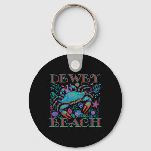 Dewey Beach Delaware Blaue Krabbe Sommer Strandurl Schlüsselanhänger
