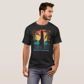 Dewey Beach Delaware De Palm Tree Surfboard Surfer T-Shirt (Vorne ganz)