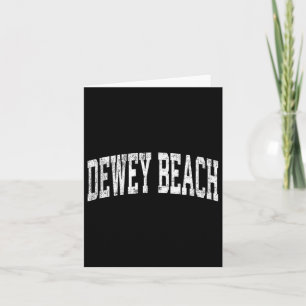 Dewey Beach Delaware De Vintag Athletic Sports De Karte