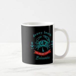 Dewey Beach Delaware Krabbenfischen Urlaubsandenke Kaffeetasse