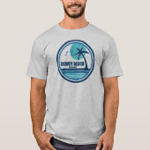 Dewey Beach Delaware Palm Tree Birds T-Shirt (Vorderseite)