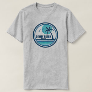Dewey Beach Delaware Palme Vögel T-Shirt