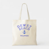 Dewey Beach , Delaware Sea Town T-Shirt, Nautical Tragetasche (Rückseite)