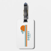 Dewey Beach Delaware Sun Palm Trees Gepäckanhänger (Rückseite vertikal)