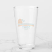 Dewey Beach Delaware Sun Palm Trees Glas (Rückseite)