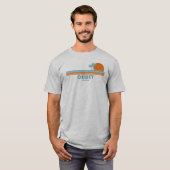 Dewey Beach Delaware Sun Palm Trees T-Shirt (Vorne ganz)