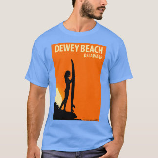 Dewey Beach Delaware Vintage Retro Surf USA Reise T-Shirt