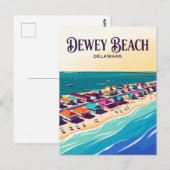 Dewey Beach USA Postkarte (Vorne/Hinten)