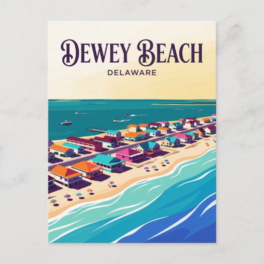 Dewey Beach USA Postkarte (Vorderseite)