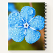 Dewey Blue Blume Spiral Notebook Notizblock (Rückseite)