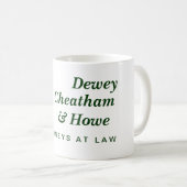 Dewey, Cheatham u. Howe Kaffeetasse (VorderseiteRechts)
