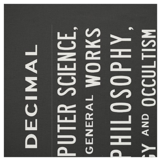 Dewey Decimal Busroll - Fat Quarter Stoff (Muster)