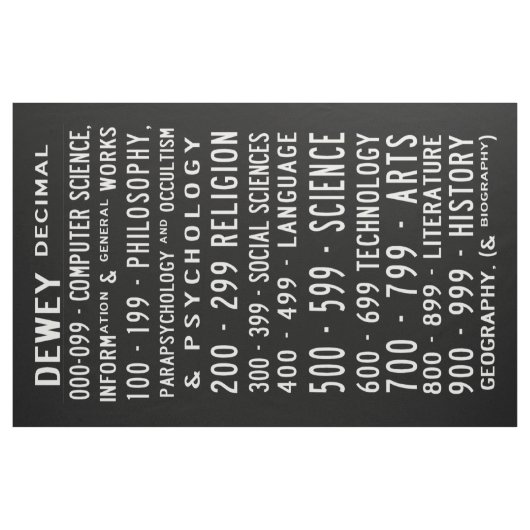 Dewey Decimal Busroll - Fat Quarter Stoff (Fat Quarter (45,7 x 55,9 cm))