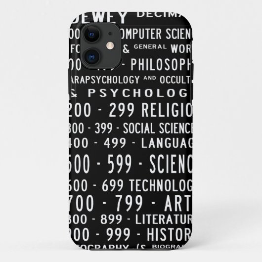 Dewey Decimal iPhone case (Rückseite)