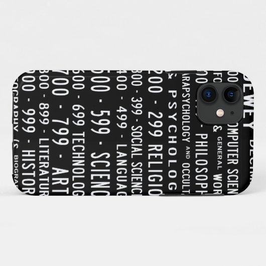 Dewey Decimal iPhone case (Rückseite (Horizontal))