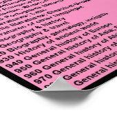 Dewey Decimal System: Hot Pink Poster (Ecke)