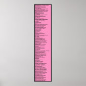 Dewey Decimal System: Hot Pink Poster (Vorne)