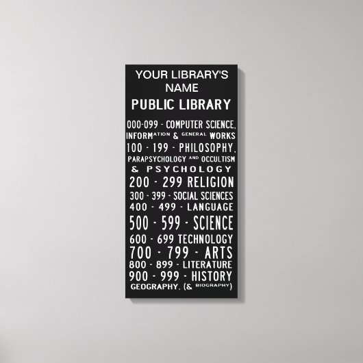 Dewey Decimal zur Leinwand (Vorderseite)