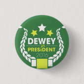 Dewey für Präsidenten Button (Vorderseite)