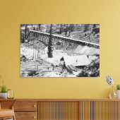 Dewey Gold Mine on Thunder Mountain, Idaho Leinwanddruck (Insitu (Wohnzimmer))