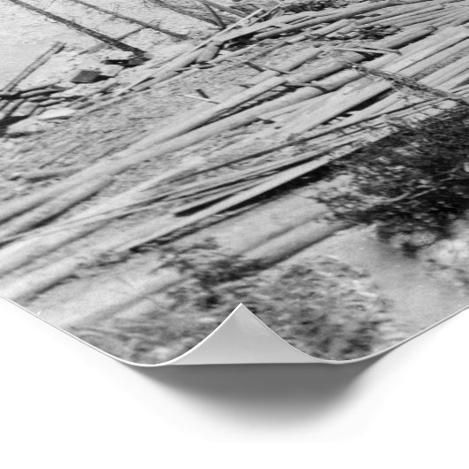 Dewey Gold Mine on Thunder Mountain, Idaho Poster (Ecke)