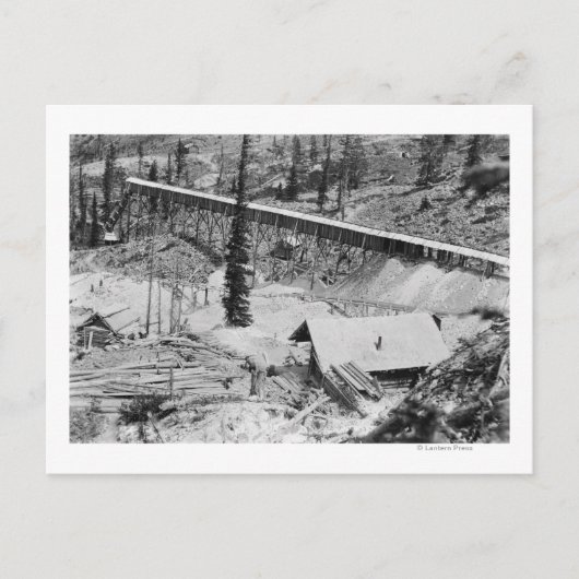 Dewey Gold Mine on Thunder Mountain, Idaho Postkarte (Vorderseite)