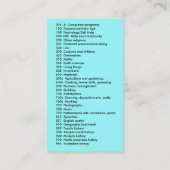 Dewey machte einfach visitenkarte (Rückseite)