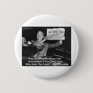 Dewey schlägt Truman Funny gibt T-Shirts Buttons E