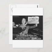 Dewey schlägt Truman Funny gibt T-Shirts Buttons E Postkarte (Vorne/Hinten)