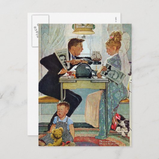 Dewey / Truman Postkarte (Vorne/Hinten)