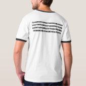 Dewey und, Dezimalzahlen T-Shirt (Rückseite)