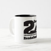 Deweys 24 Stunde Readathon zwei Ton-Tasse Zweifarbige Tasse (Vorderseite Links)