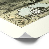 DeWitt, IA Panoramic Map - 1868 Poster (Ecke)