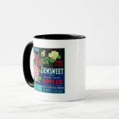 Dewsweet Apple Crate LabelWatsonville, CA Tasse (Vorderseite Links)