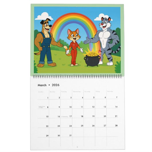 Dewy and Friends 2026 Calendar Kalender (Mär 2026)