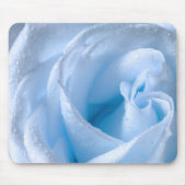 Dewy Blue Rose Mousepad (Vorne)