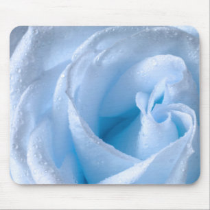 Dewy Blue Rose Mousepad