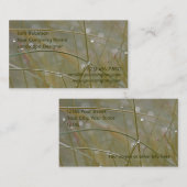 Dewy Gras-Landschafts-oder Gärtner-Visitenkarten Visitenkarte (Vorne/Hinten)