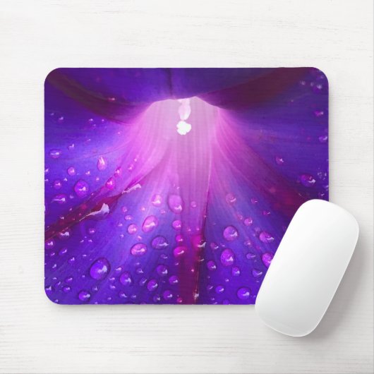 Dewy Morning Glory Close-up Mousepad (Mit Mouse)