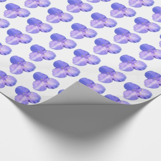 Dewy Trillium Spring Wildblume Geschenkpapier (Ecke)
