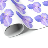 Dewy Trillium Spring Wildblume Geschenkpapier (Rolleneckpunkt)