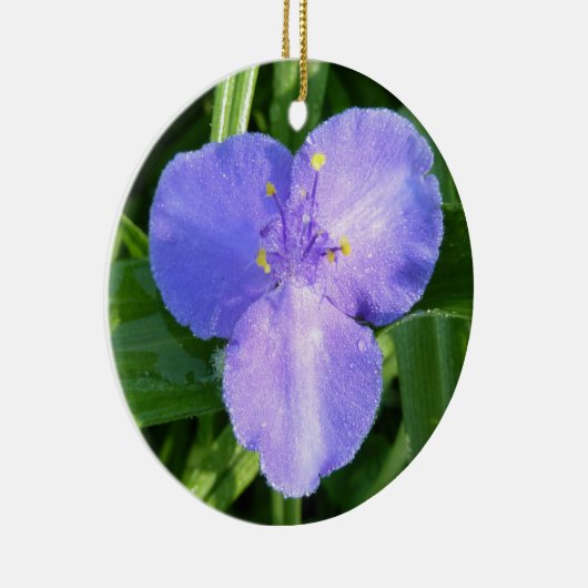 Dewy Trillium Spring Wildblume Keramikornament (Rechts)