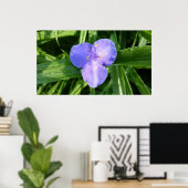 Dewy Trillium Spring Wildblume Poster (Heimbüro)