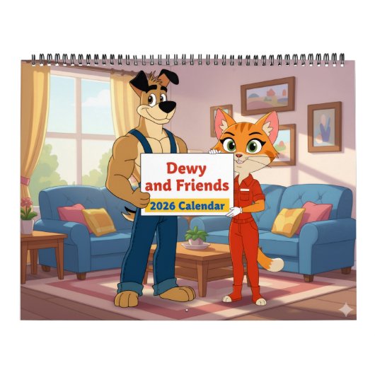 Dewy und Freunde 2026 Kalender (Titelbild)