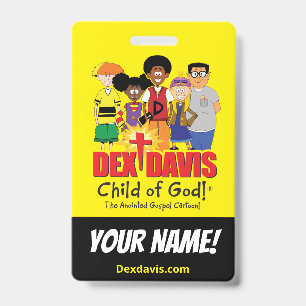 "Dex n' Them" Namensschild (doppelseitig) Ausweis